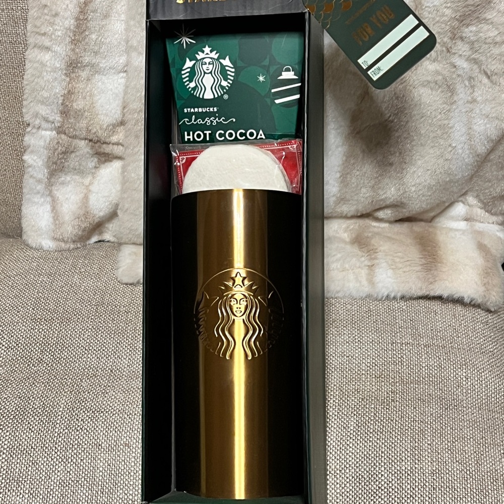 Starbucks Green and Gold Coffee Box